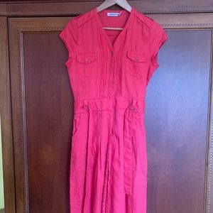 Short sleeve red/pink dress